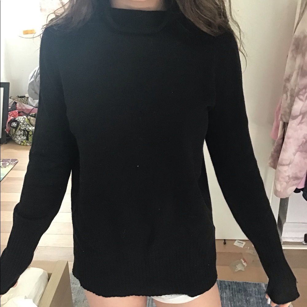 Black turtle neck